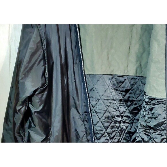 VTG London Fog Trench Coat 2XL Army Green 90s Classic Distressed Removable Liner - Picture 15 of 16